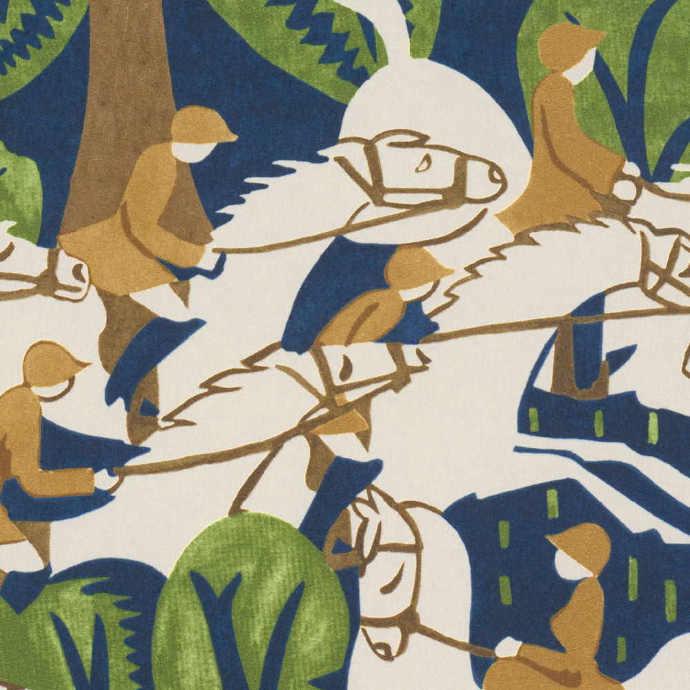 Margaret Schloeman's Fox Chase | Navy & Green
