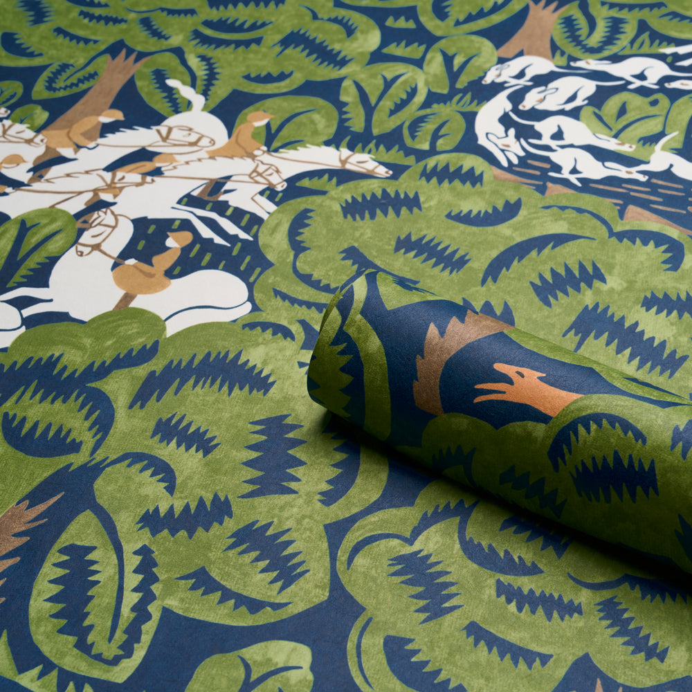 Margaret Schloeman's Fox Chase | Navy & Green