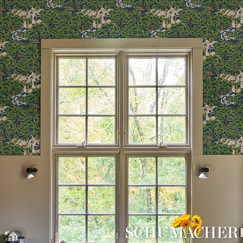 Margaret Schloeman's Fox Chase | Navy & Green