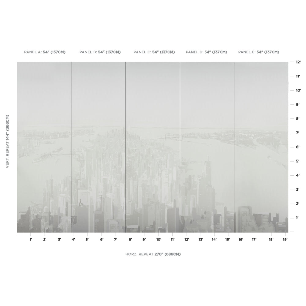 Pascal Campion's New York Skyline | Soft Gray