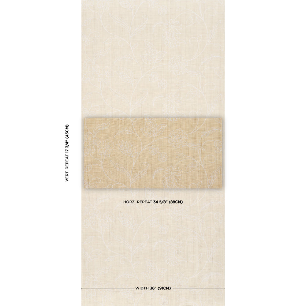 SCONSET EMBROIDERED RAFFIA | Natural