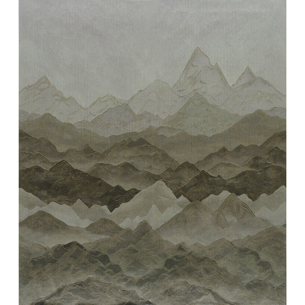 Atmospheric Landscape Panel Set | Misty Mountains