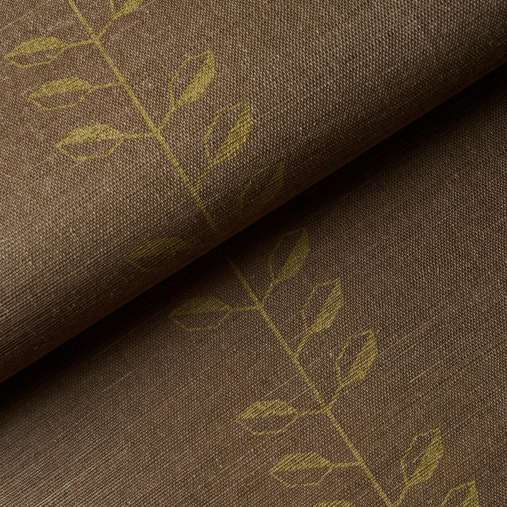 GEO LEAF SISAL | Metallic Gold & Sepia
