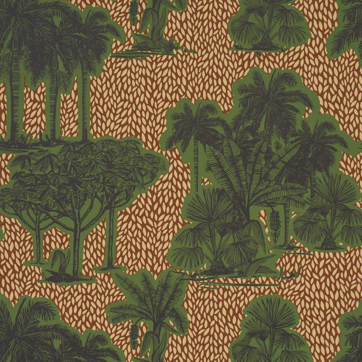 TROPICAL SAFARI PRINT | Orinoco Verdant Oasis