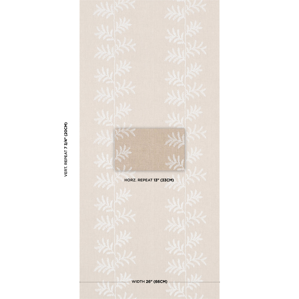 ELOISE EMBROIDERY WALLCOVERING | Natural