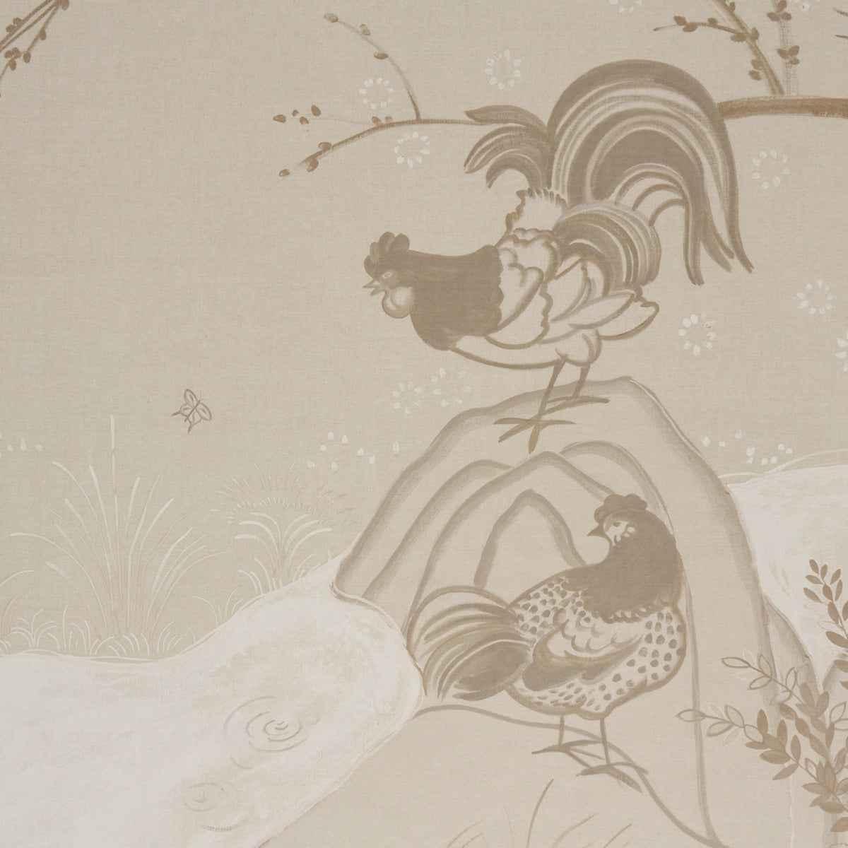 BIRDSONG 3 PANEL SET | Ivory