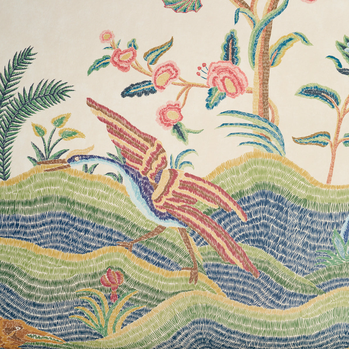 SPOTSWOOD CREWEL 2 PANEL SET | Multi