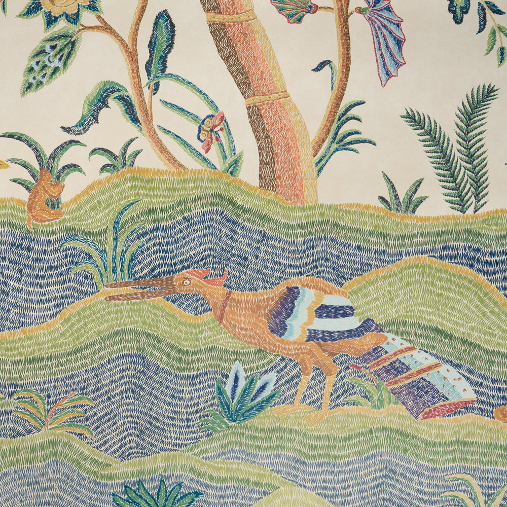 SPOTSWOOD CREWEL 2 PANEL SET | Multi