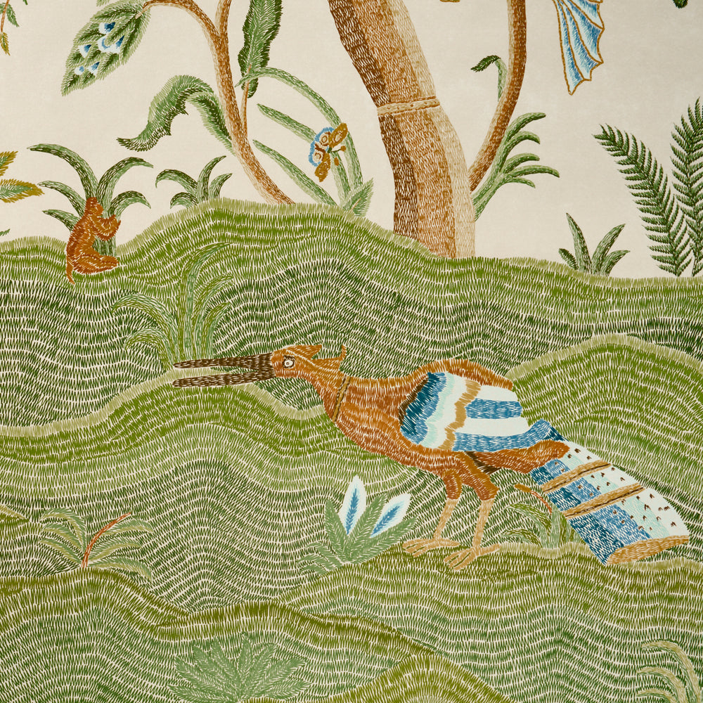 SPOTSWOOD CREWEL 2 PANEL SET | Sage