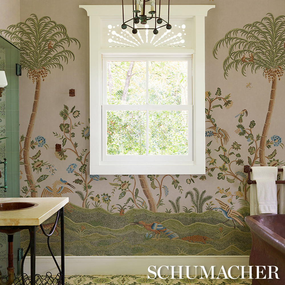 SPOTSWOOD CREWEL 2 PANEL SET | Sage