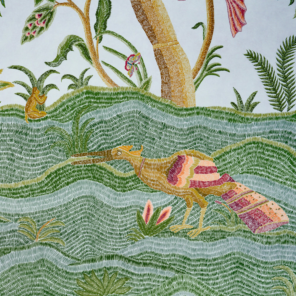 SPOTSWOOD CREWEL 2 PANEL SET | Sky