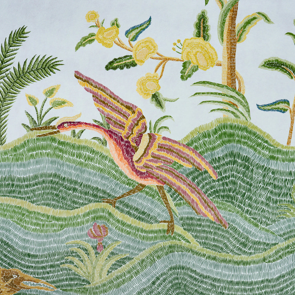 SPOTSWOOD CREWEL 2 PANEL SET | Sky