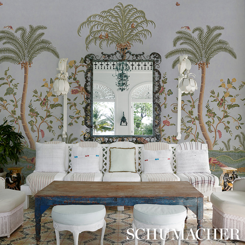 SPOTSWOOD CREWEL 2 PANEL SET | Sky