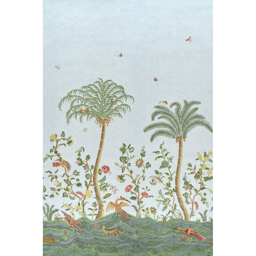 SPOTSWOOD CREWEL 2 PANEL SET | Sky