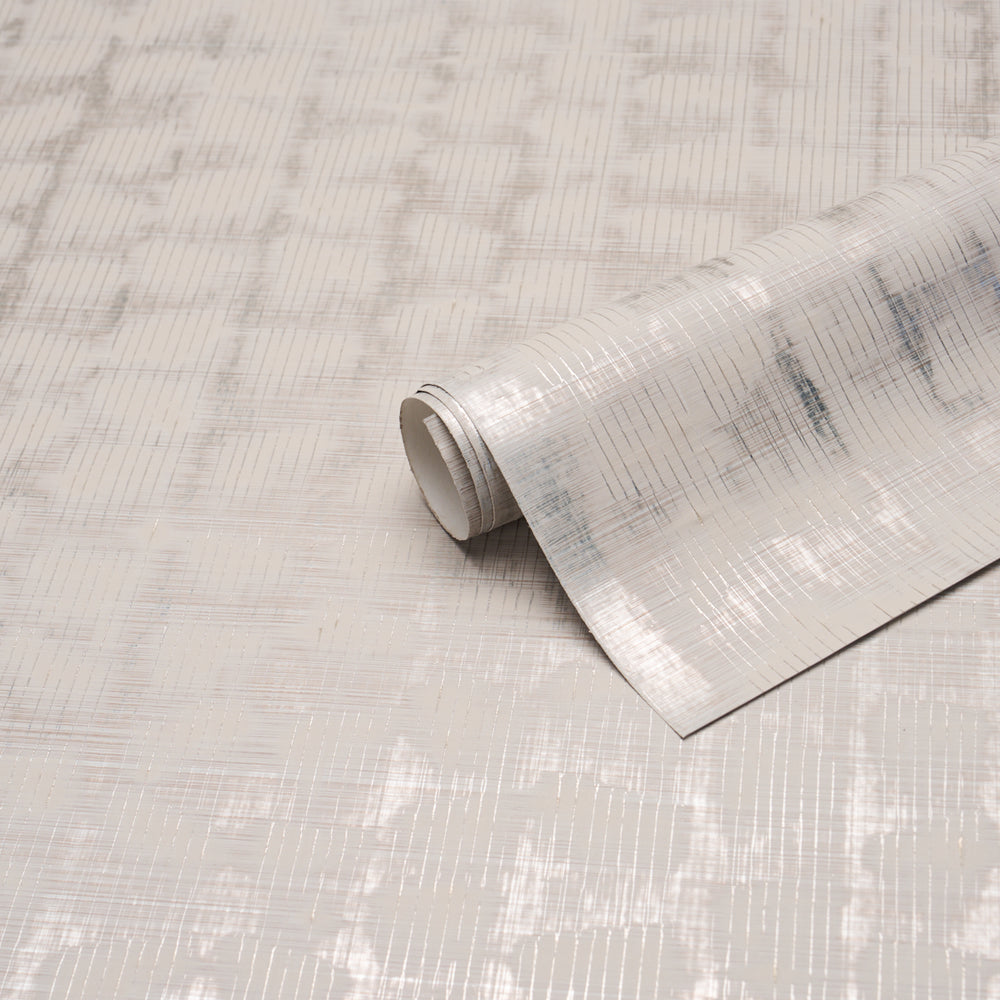 RUNE PINSTRIPE WALLCOVERING | Silver