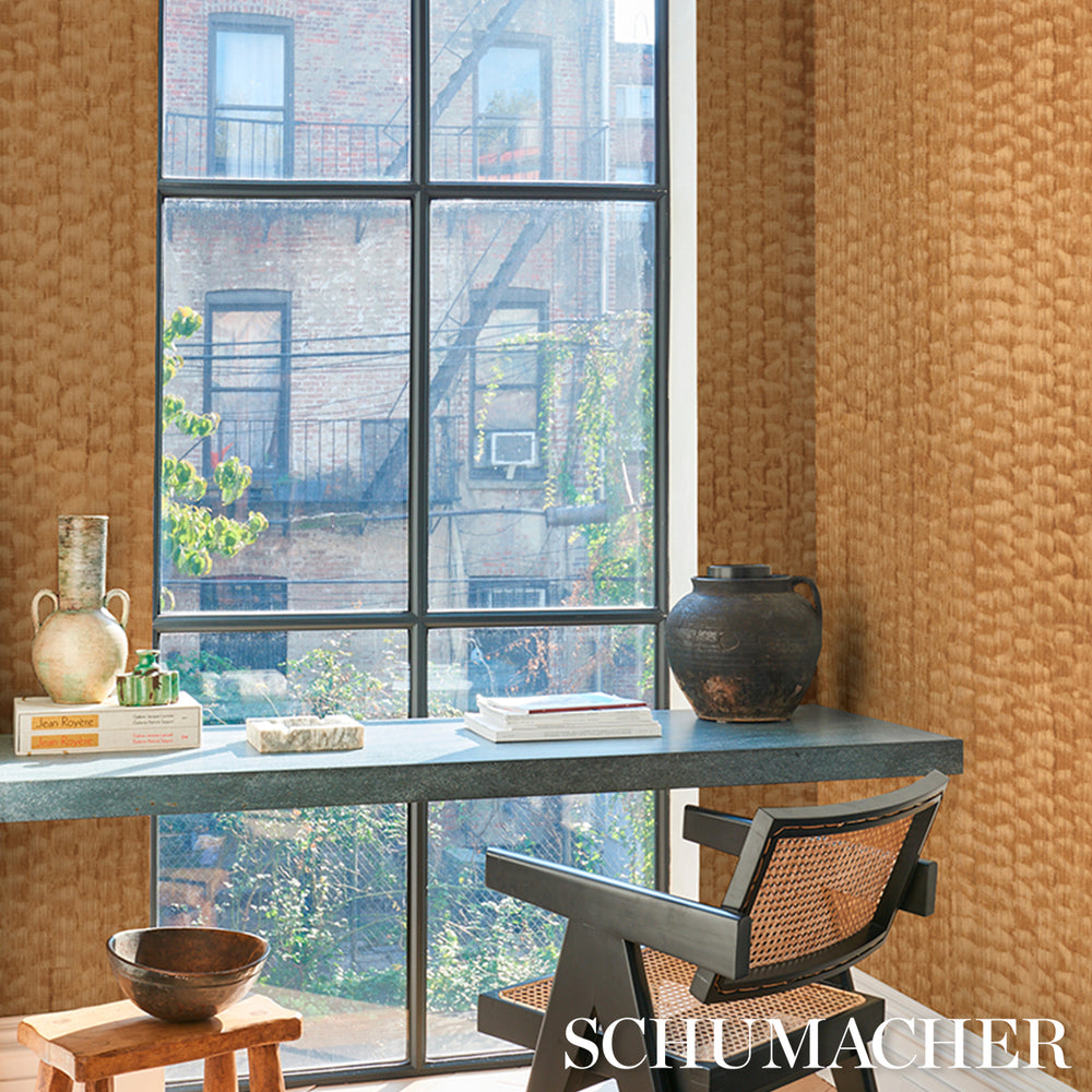 RUNE PINSTRIPE WALLCOVERING | Gold