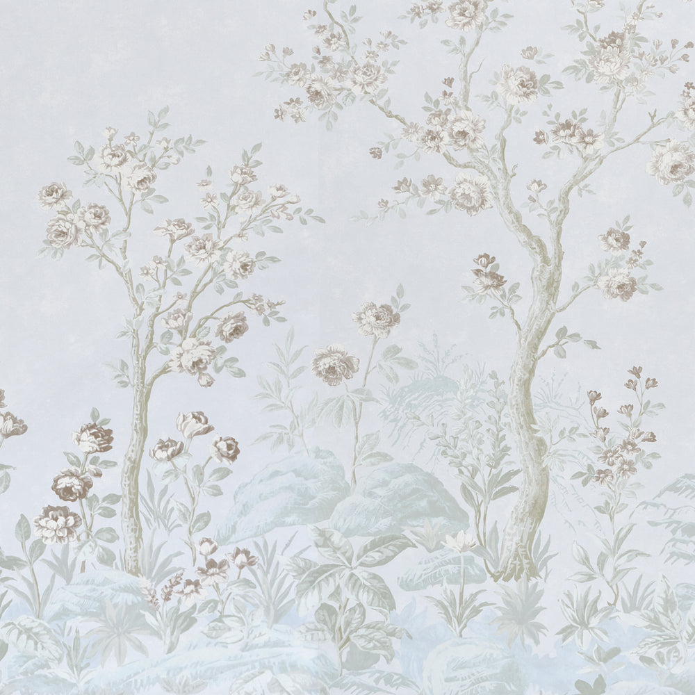 CHARLOTTE'S GARDEN 2 PANEL SET | Periwinkle