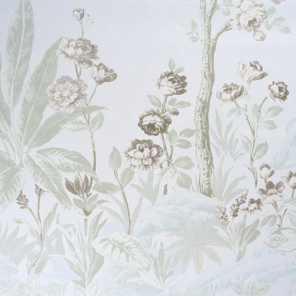 CHARLOTTE'S GARDEN 2 PANEL SET | Periwinkle