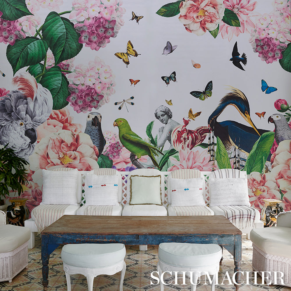 Flores Paradisi 4 Panel Set | Rose & Peony