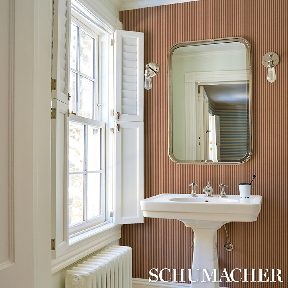 Edwin Stripe Narrow | Chestnut Rose