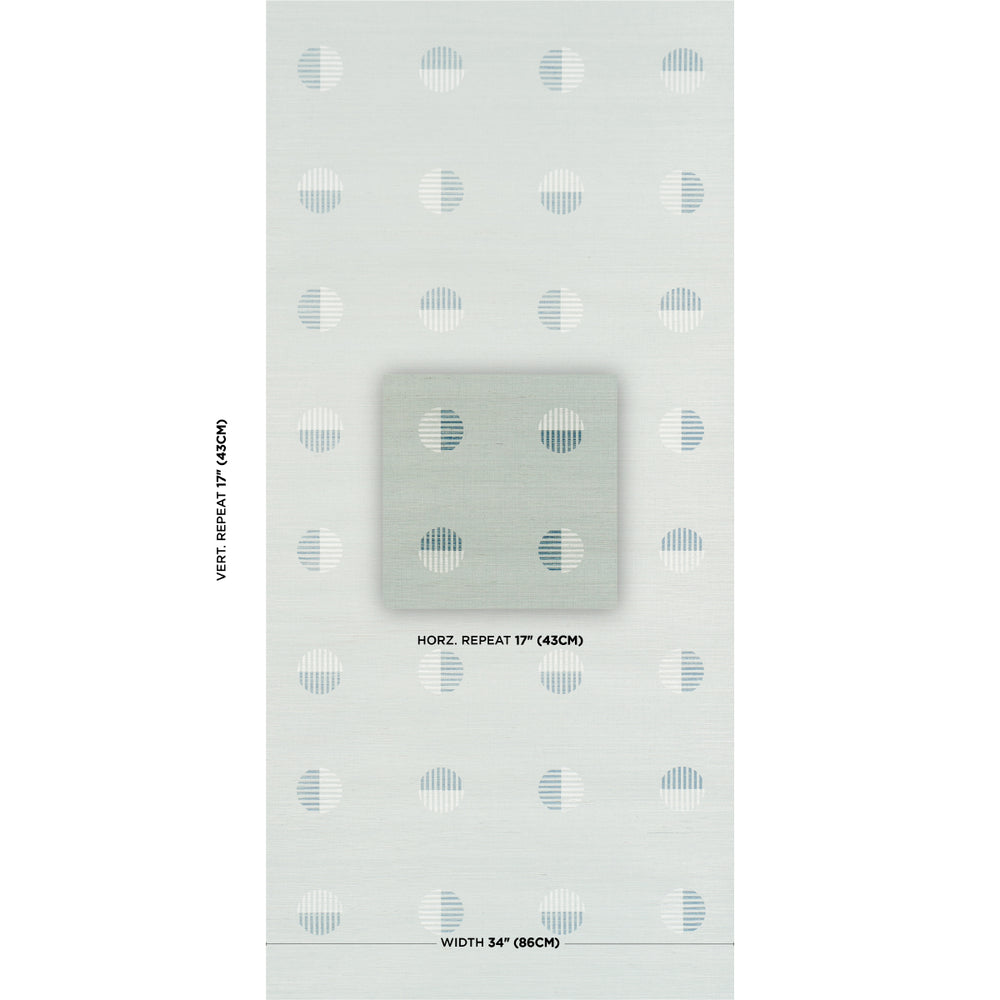 Ando Hand Blocked Sisal | Chambray