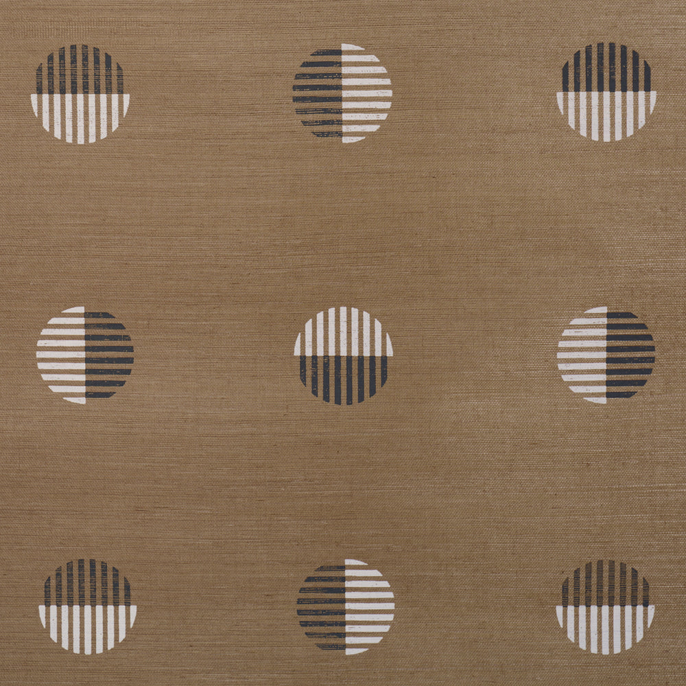 Ando Hand Blocked Sisal | Ivory & Charcoal On Natural