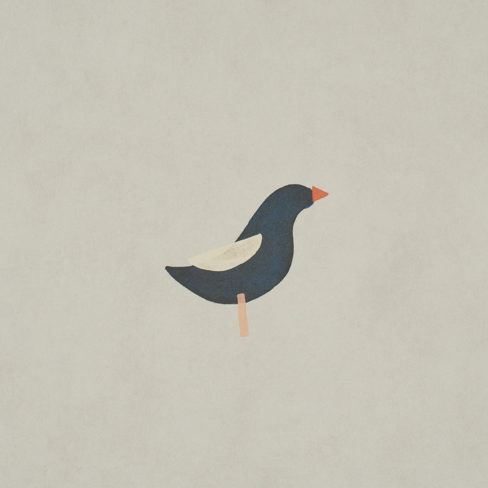 BIRDS PRINT | Black On Natural