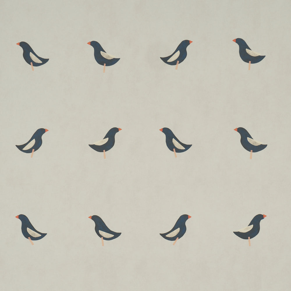 BIRDS PRINT | Black On Natural