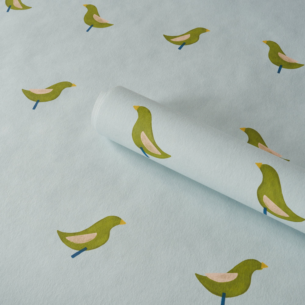 BIRDS PRINT | Green On Sky