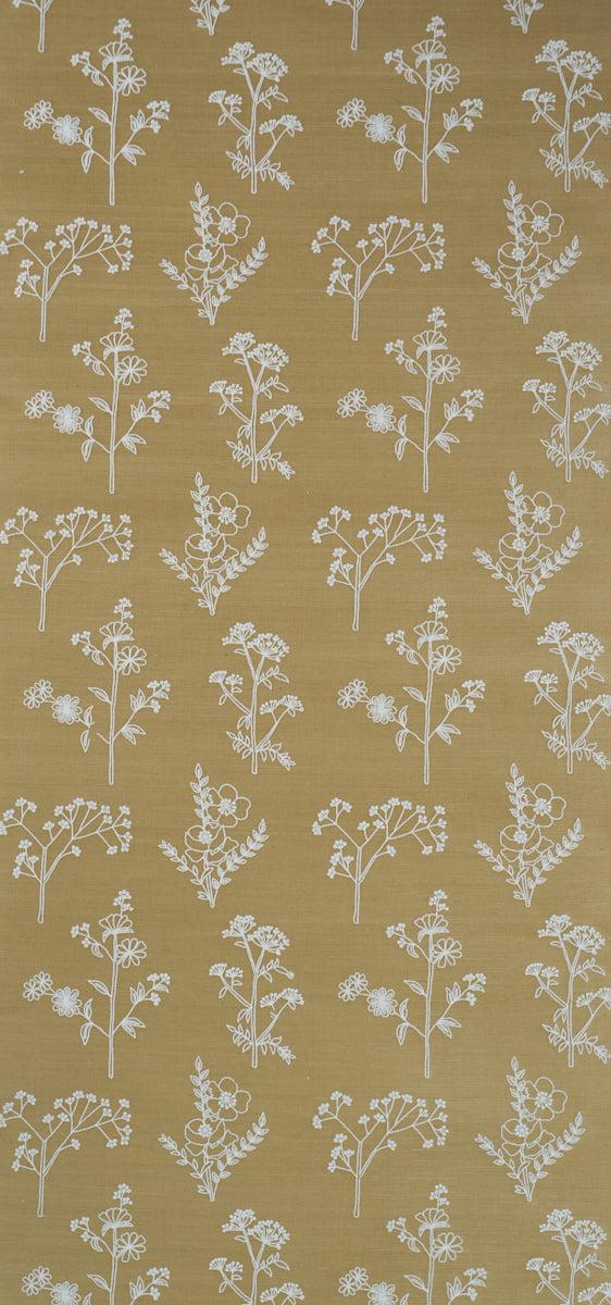 Lisbeth Embroidered Sisal | Olive