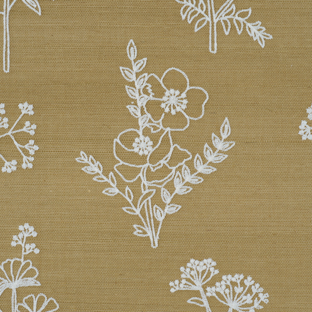Lisbeth Embroidered Sisal | Olive