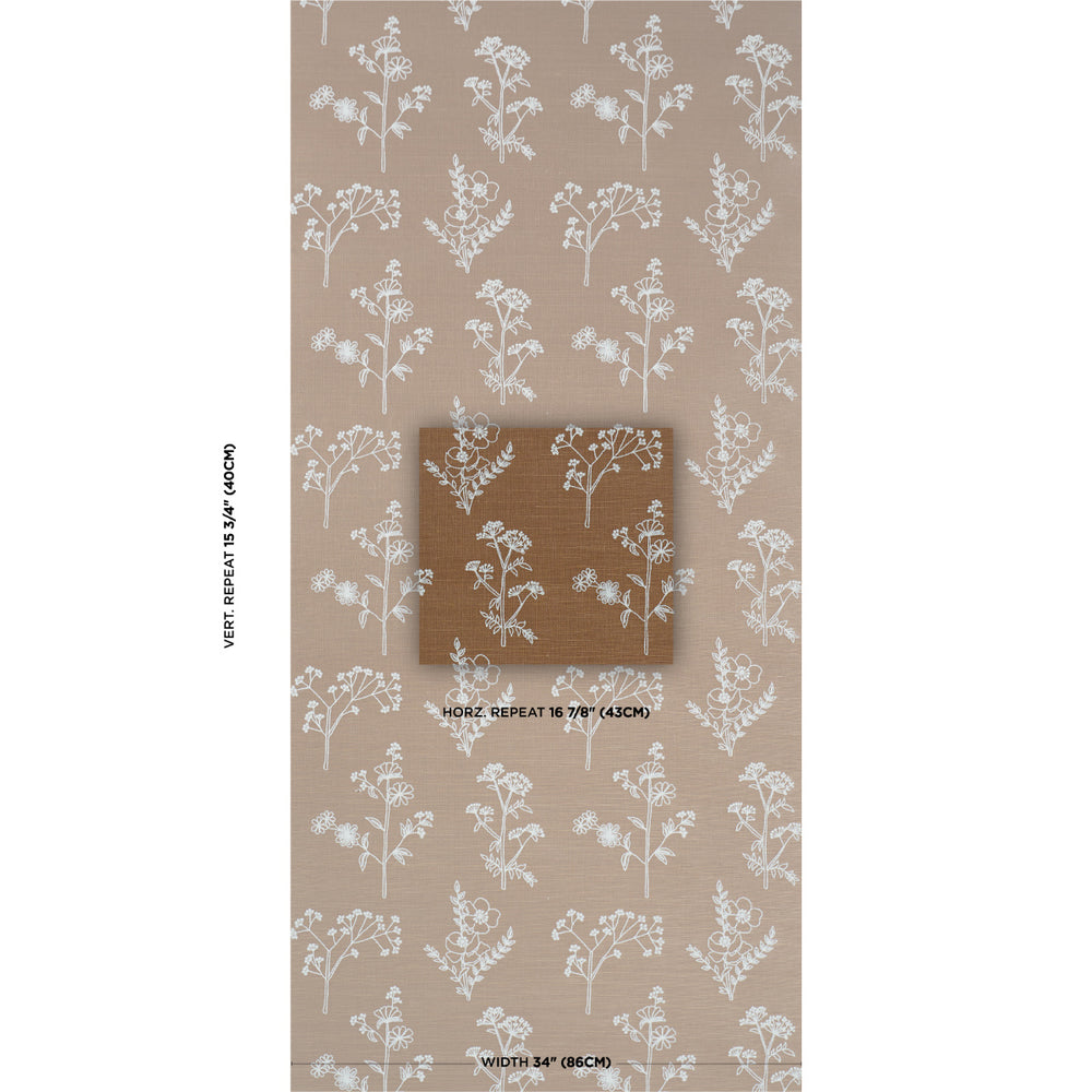 Lisbeth Embroidered Sisal | Brown