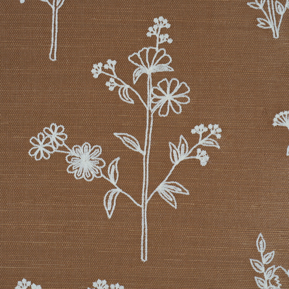 Lisbeth Embroidered Sisal | Brown
