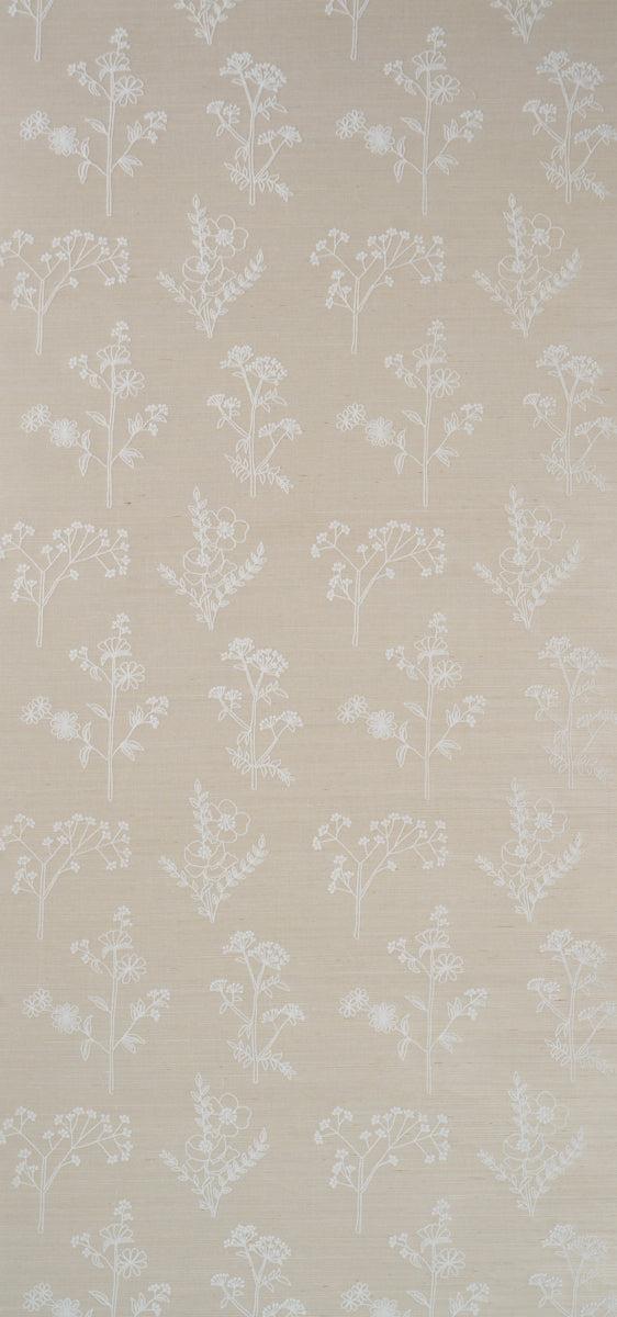 Lisbeth Embroidered Sisal | Pearl