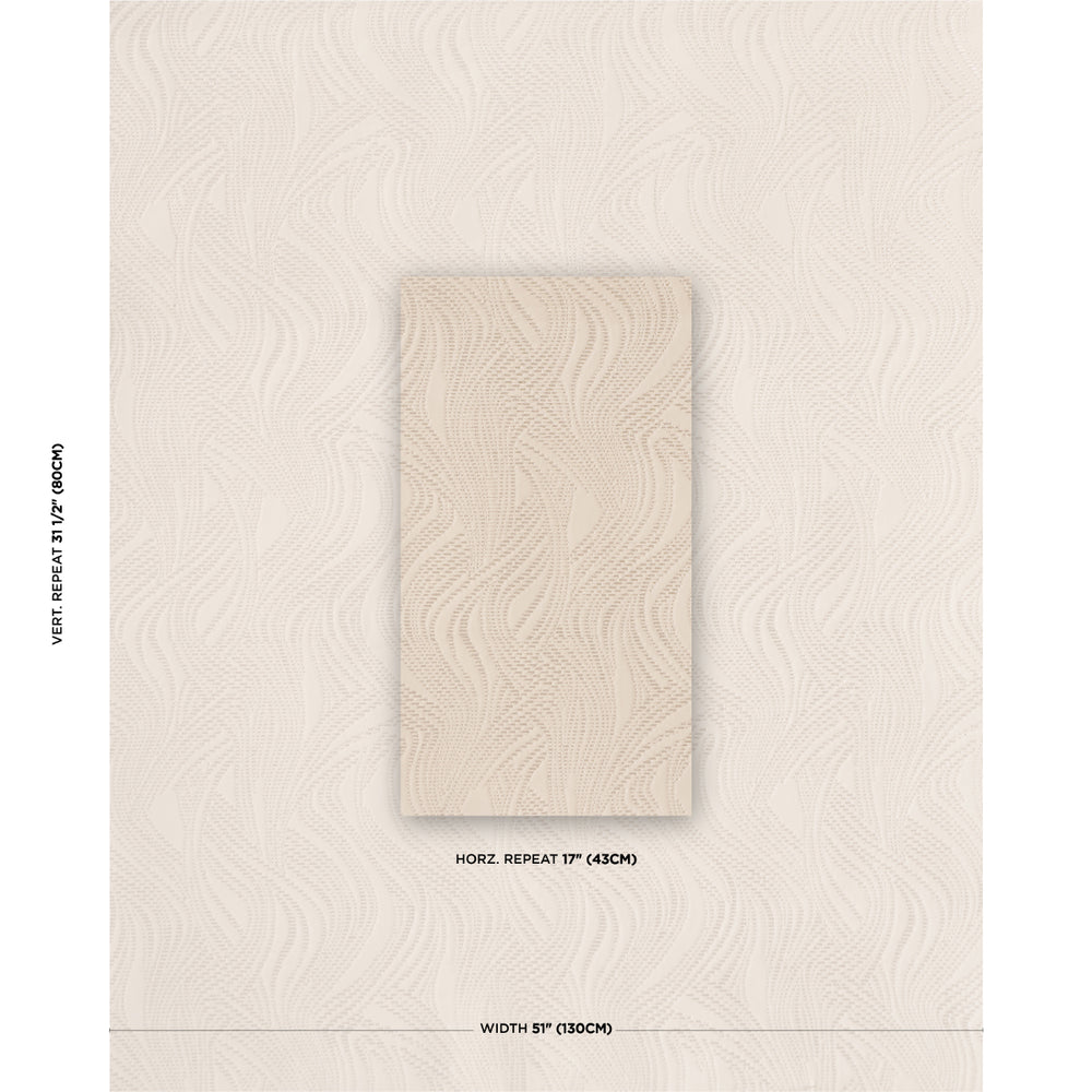 QUILTED WAVES WALLCOVERING | Dune