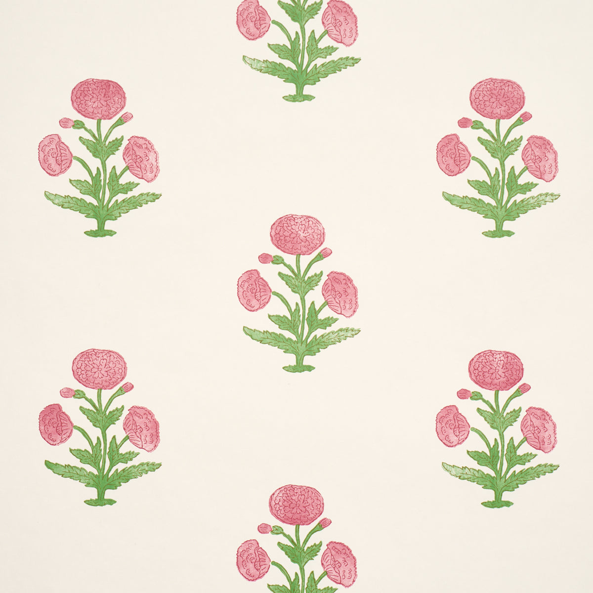 POPPY PRINT | Rose & Grass