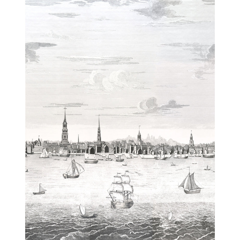 Philadelphia Harbor 3 Panel Set | Black