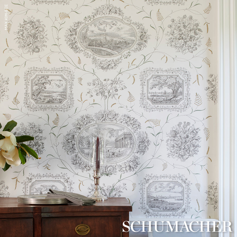 CENTURY SCENIC TOILE | Black