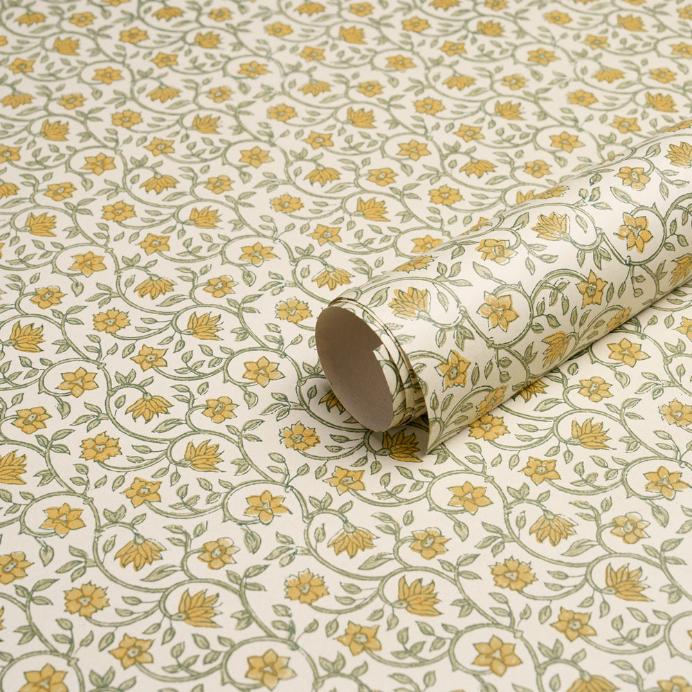 MALAYA HAND-BLOCK PRINT | Yellow