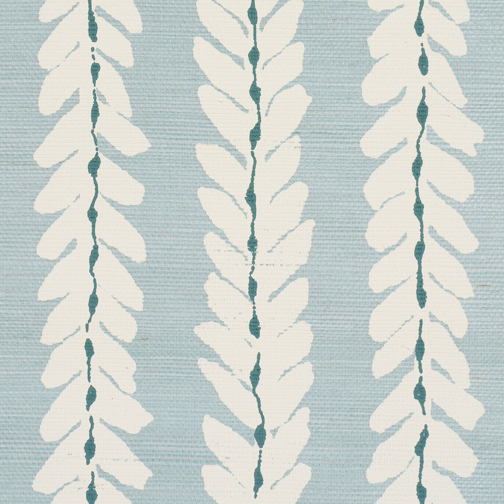 WOODPERRY HAND PRINTED SISAL | Water Blue