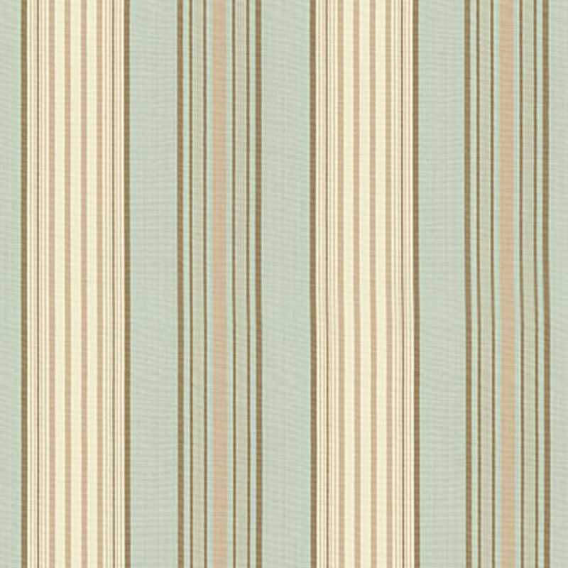 SARATOGA COTTON STRIPE | Aqua / Flax/ Mocha