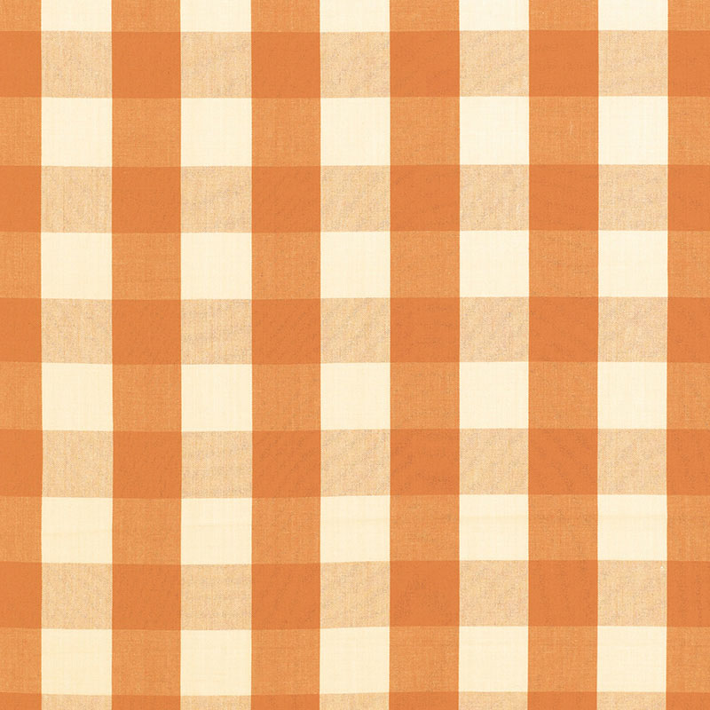 CAMDEN COTTON CHECK | Pumpkin