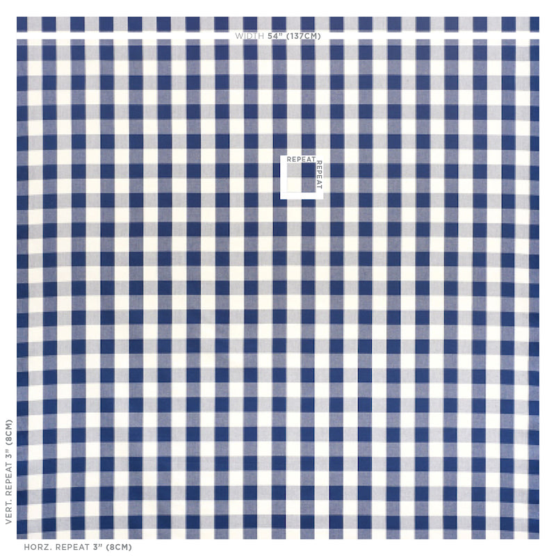 CAMDEN COTTON CHECK | Navy