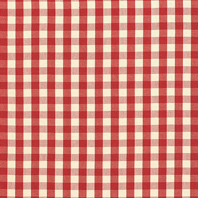 ELTON COTTON CHECK | Red