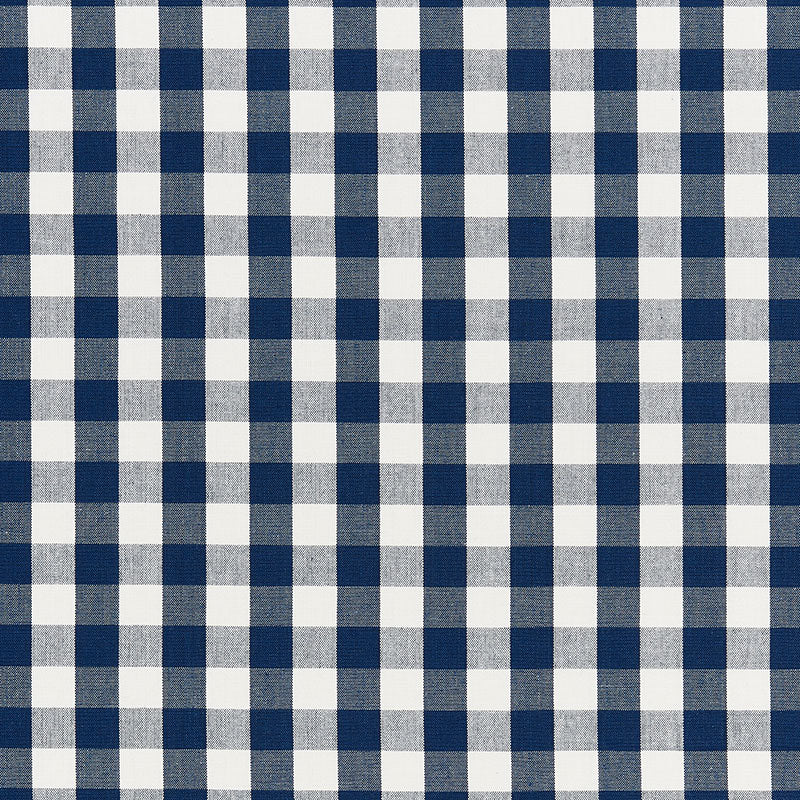 ELTON COTTON CHECK | Navy