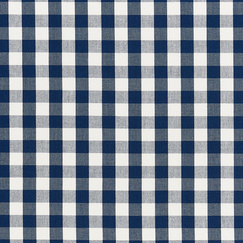 ELTON COTTON CHECK | Navy