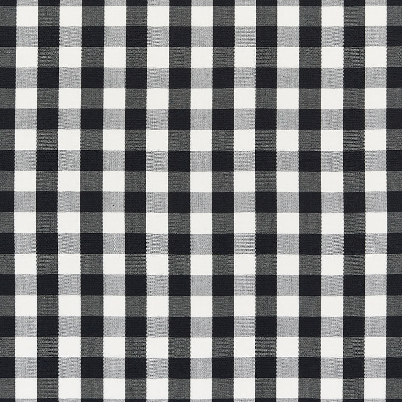 ELTON COTTON CHECK | Black