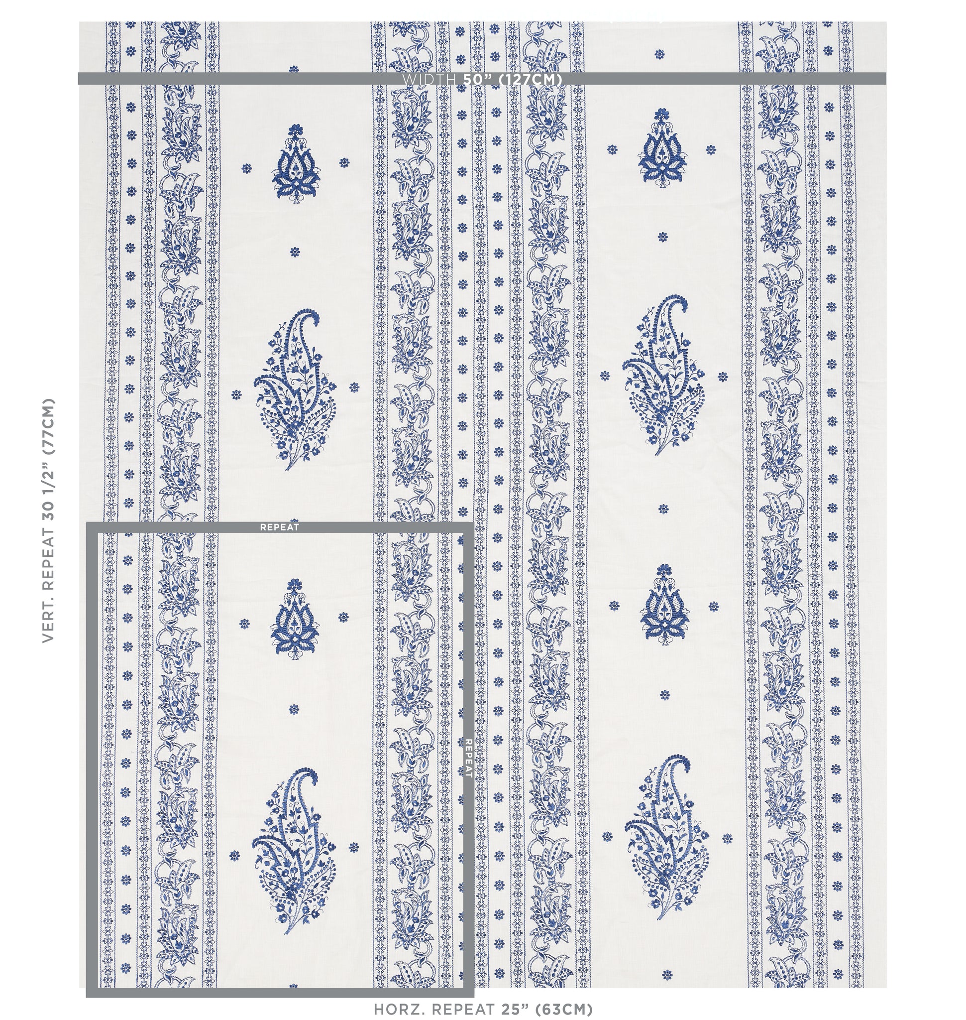 JAIPUR LINEN EMBROIDERY | Blue