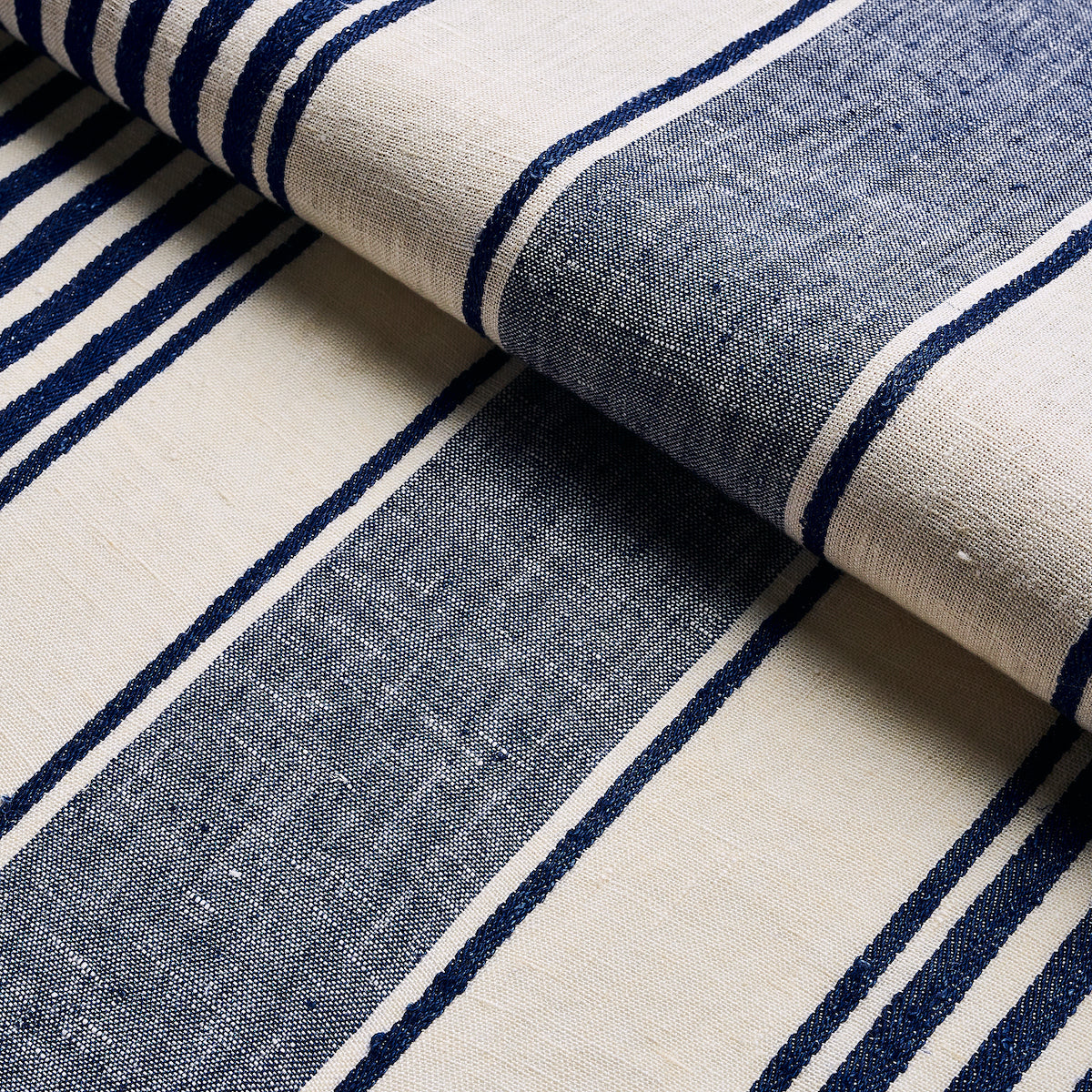 SUMMERVILLE LINEN STRIPE | Navy