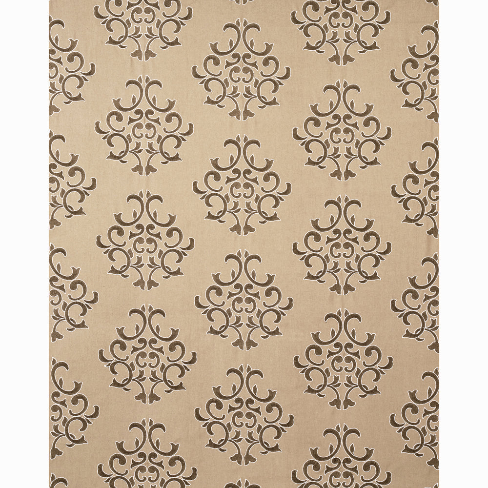 Byron Embroidered Wool | Buckskin